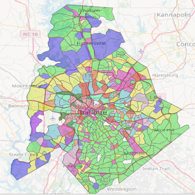 Communities of interest map as created by Jim Thatcher and students