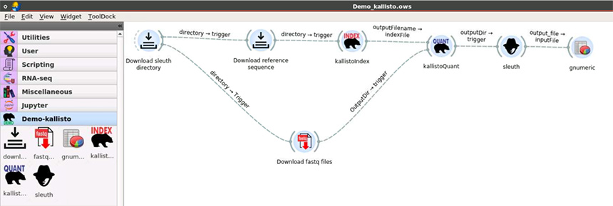 Screenshot of Biodepot-workflow-builder