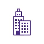 Buildings Icon Purple