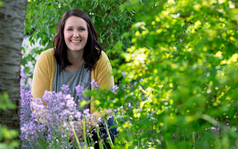 UW Tacoma Giving Garden coordinator Mikel Pircey