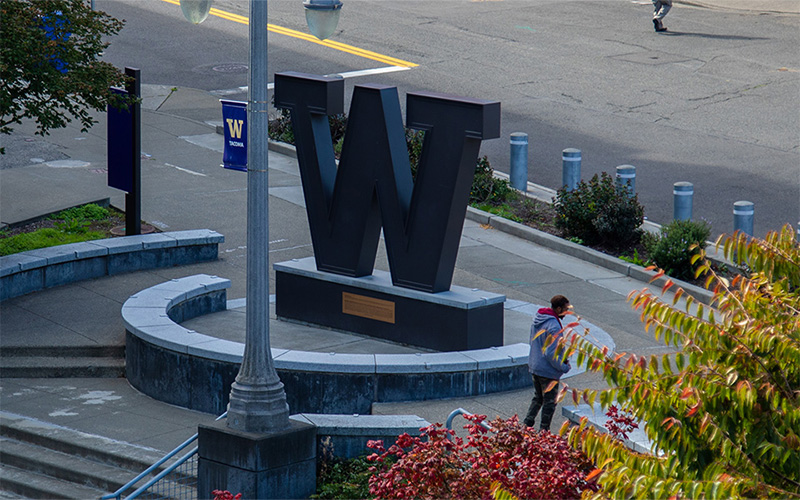 Steel W on UW Tacoma campus