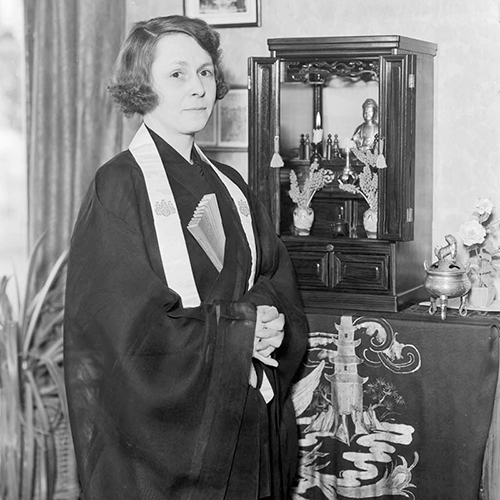 Sunya Pratt, Tacoma Buddhist Church, April 23, 1936 Courtesy Tacoma Public Library (80\8891)