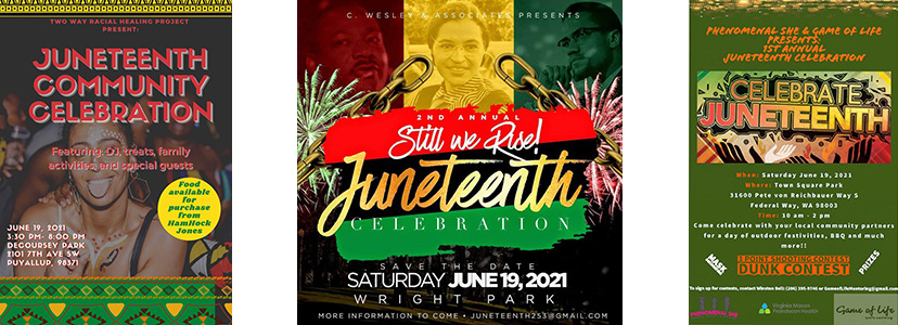 Juneteenth Community Celebrations - Puyallup, Tacoma, Federal Way