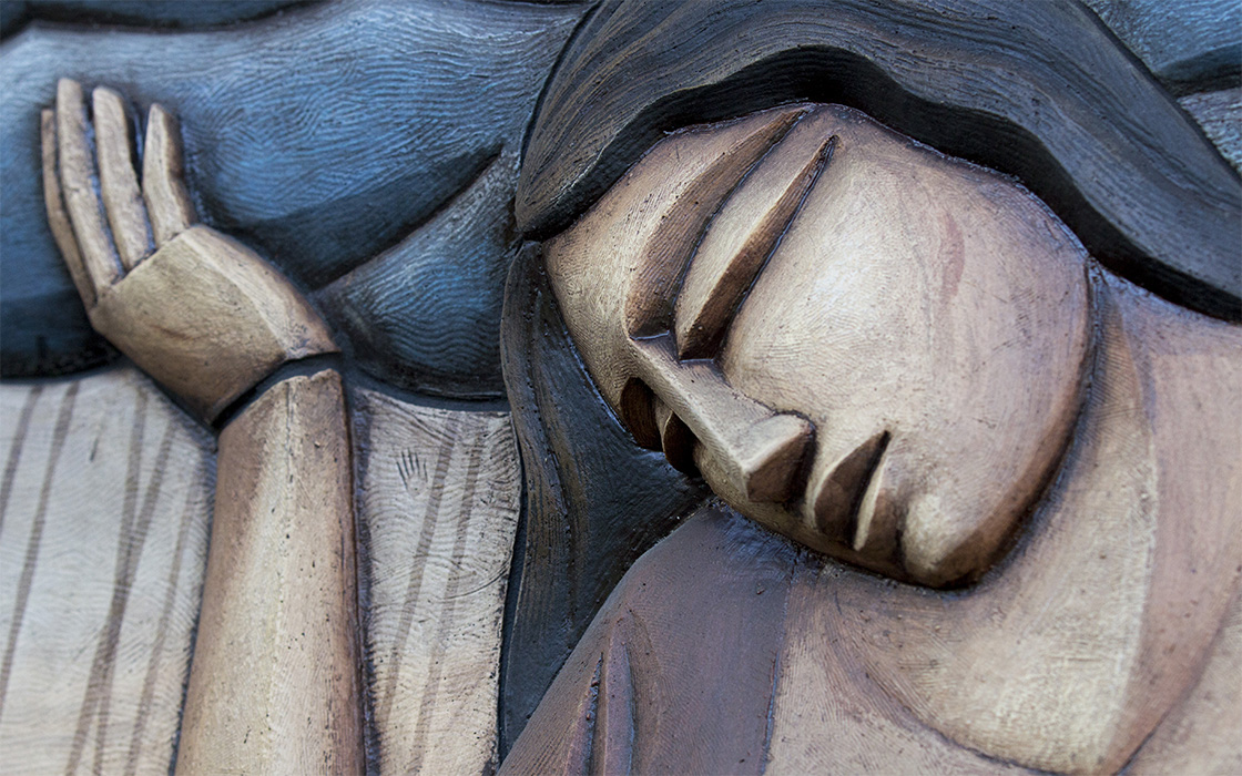 Detail of The Four Elements by Steve Gardner, on the UW Tacoma campus