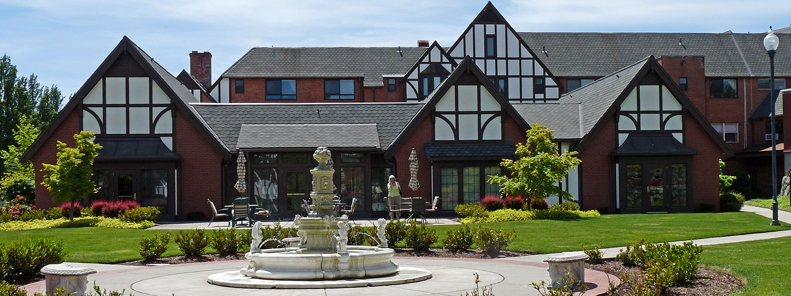 Buildings on campus of Franke Tobey Jones care center.